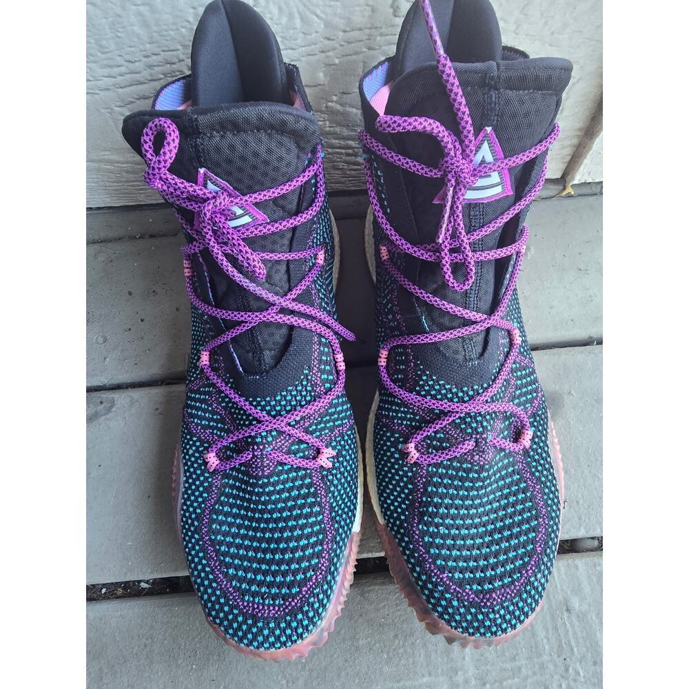 Adidas Crazy Explosive Swaggy P BB8338 Men's Black Pink Blue High Top Sneakers - Picture 3 of 12
